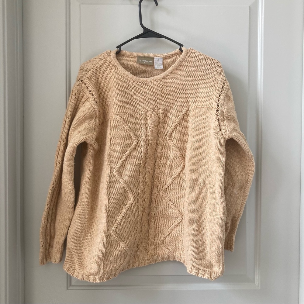 Liz Claiborne tan sweater